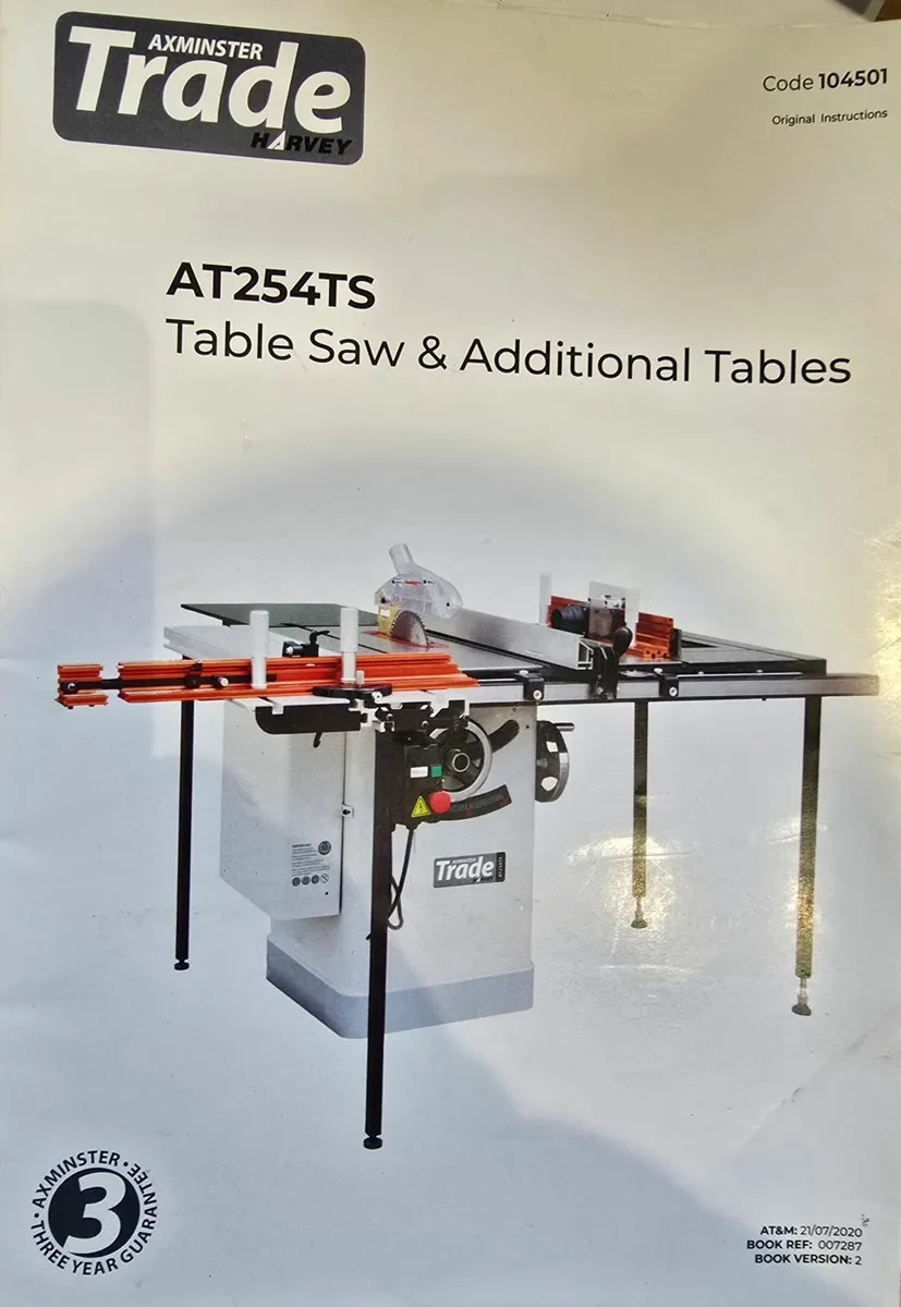 Axminster Trade Professional Table Saw - Image 1