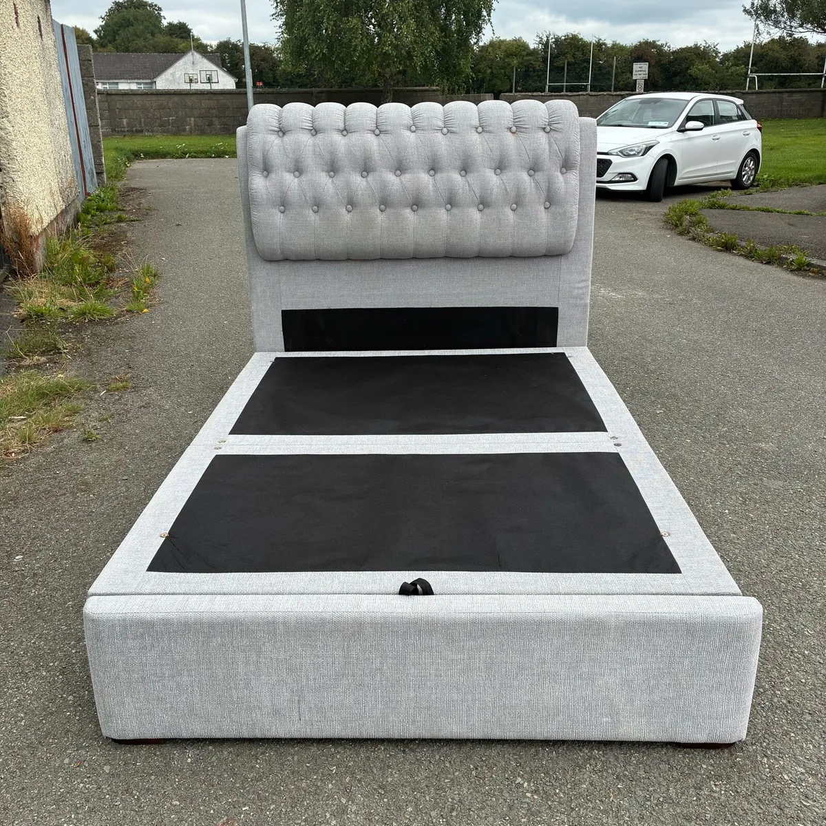 Grey Ottoman Double Bed Frame - Image 3
