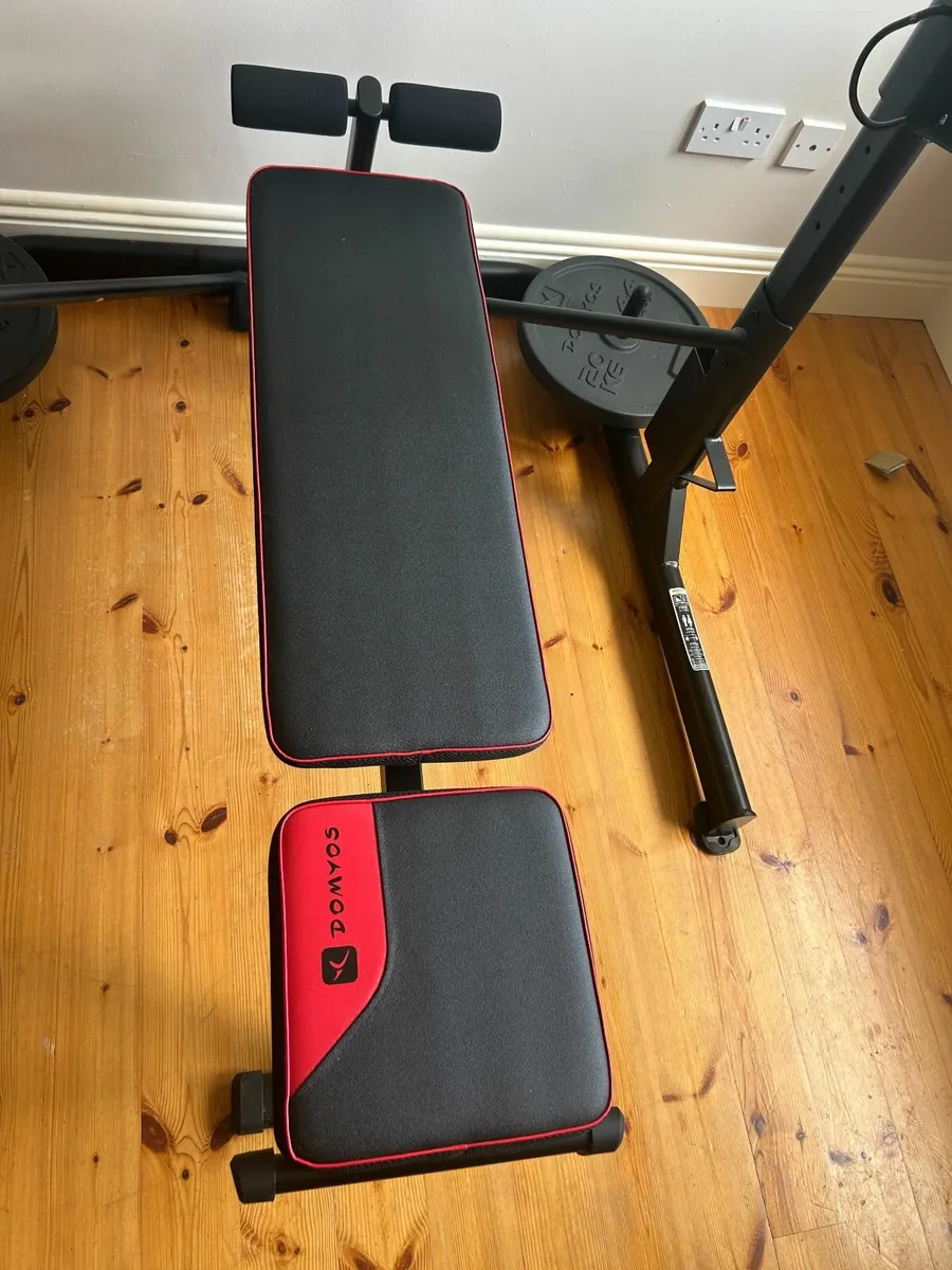 Gym equipment - Squat rack/ bench /bar/ weights - Image 3