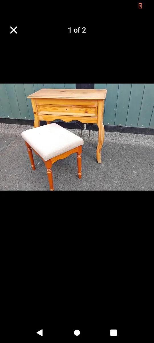 Desk with stool