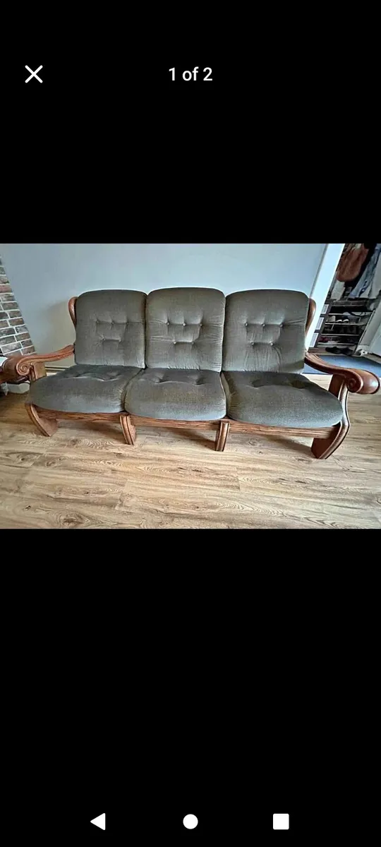 Vintage buttonback sofa