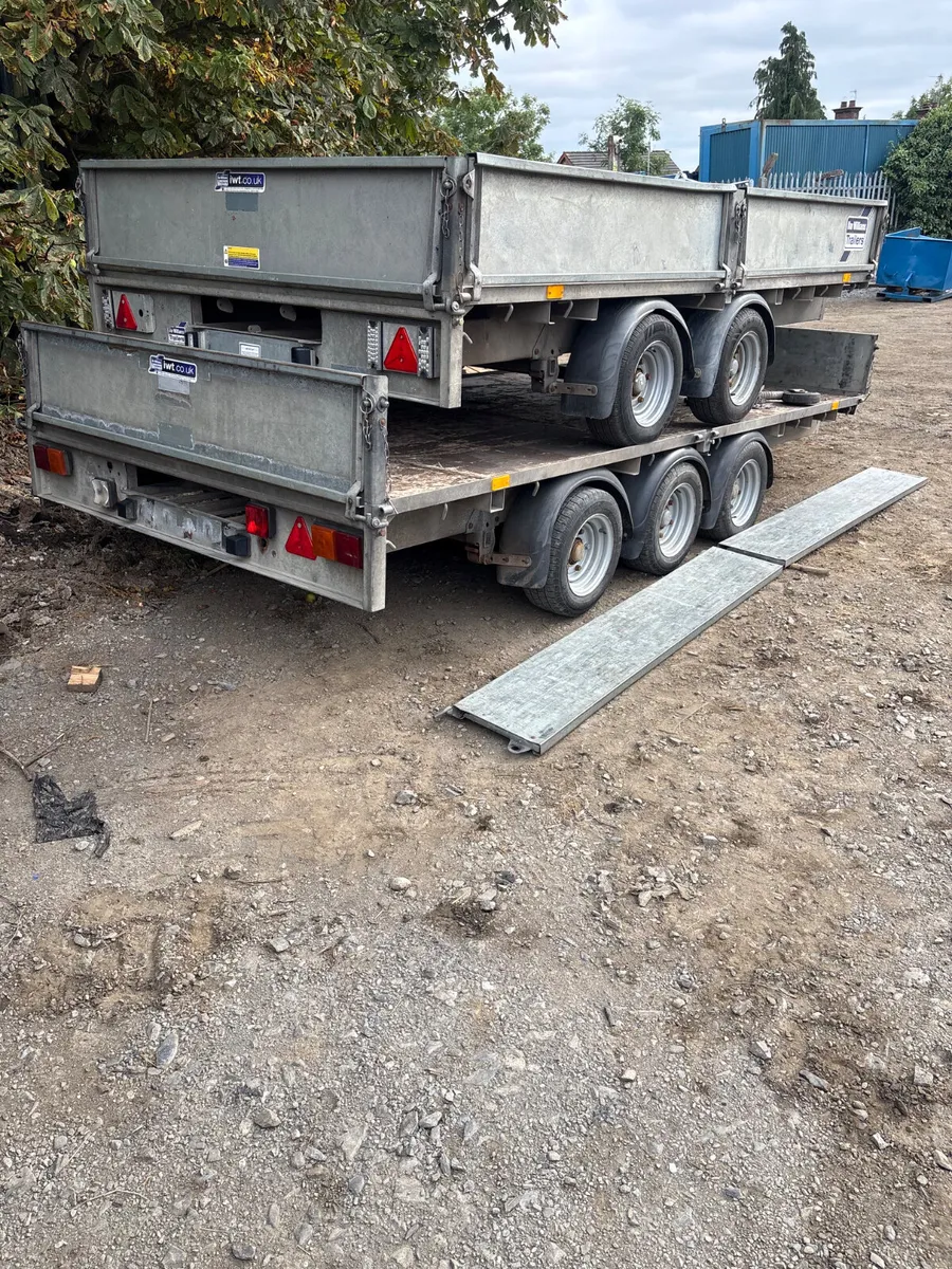 Ifor Williams 14ft tri axle dropside trailer - Image 2