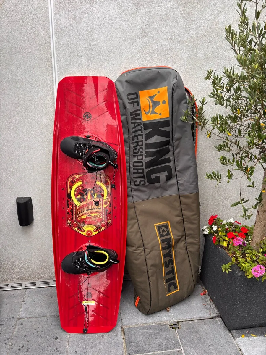 Hyperlite Wishbone Wakeboard With Bindings - Image 1