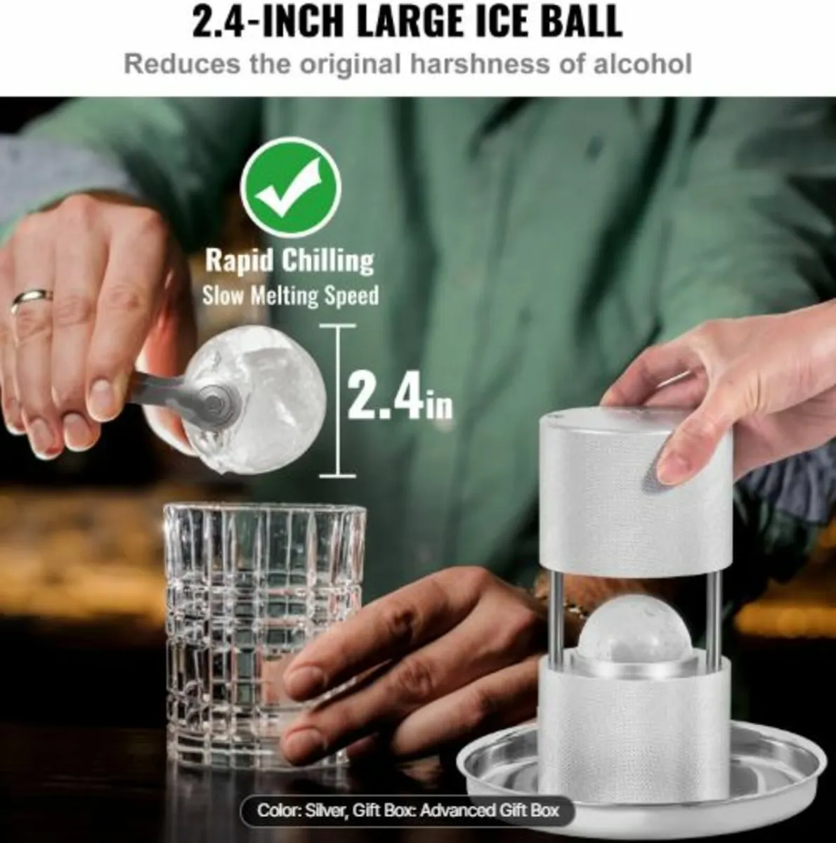 Ice Ball Press Kit, Aircraft Al Alloy Ice Press - Image 4