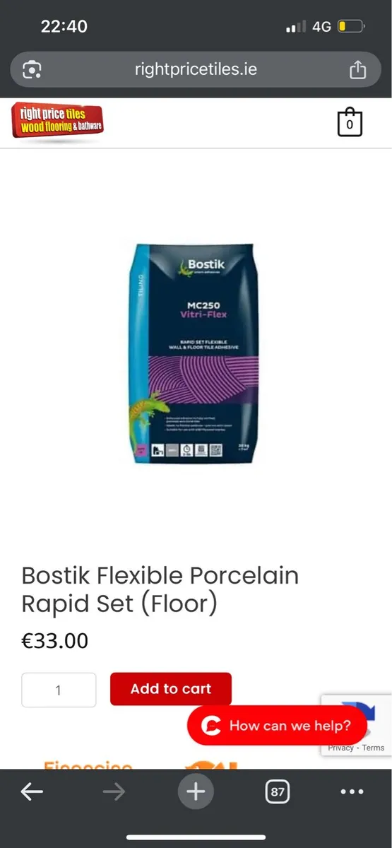 Bostik Flexible Porcelain Rapid Set (Floor) - Image 1