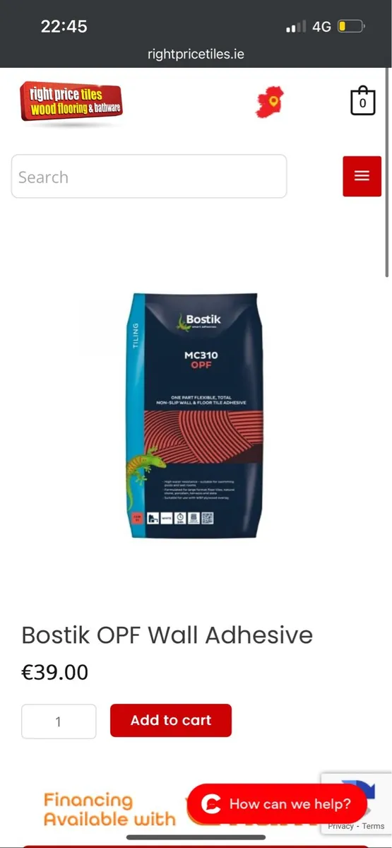 Bostik OPF Wall Adhesive - Image 1