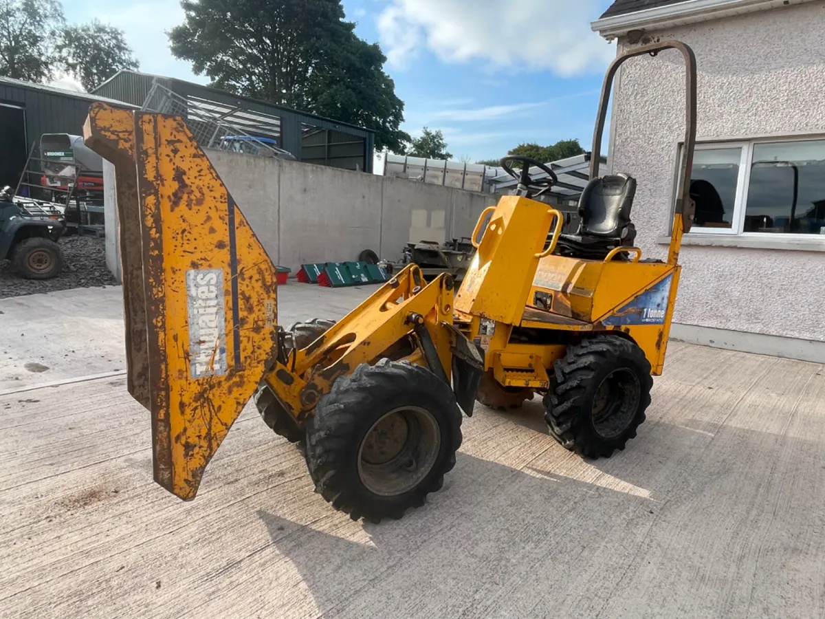 Thwaites 1 ton high tip dumper - Image 1