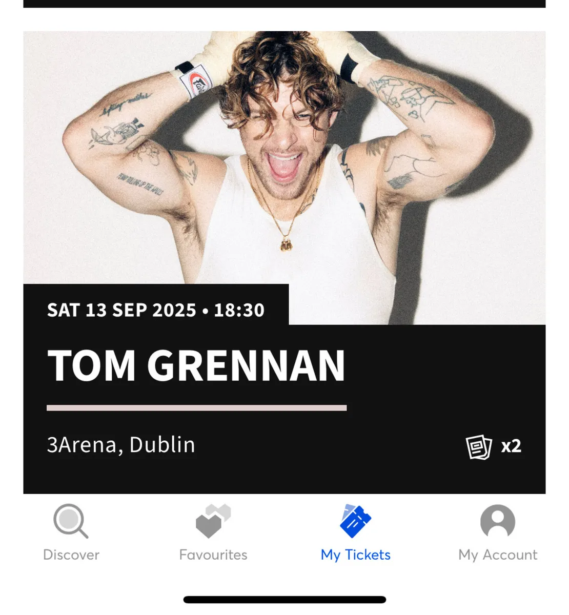2xTom Grennan Tickets