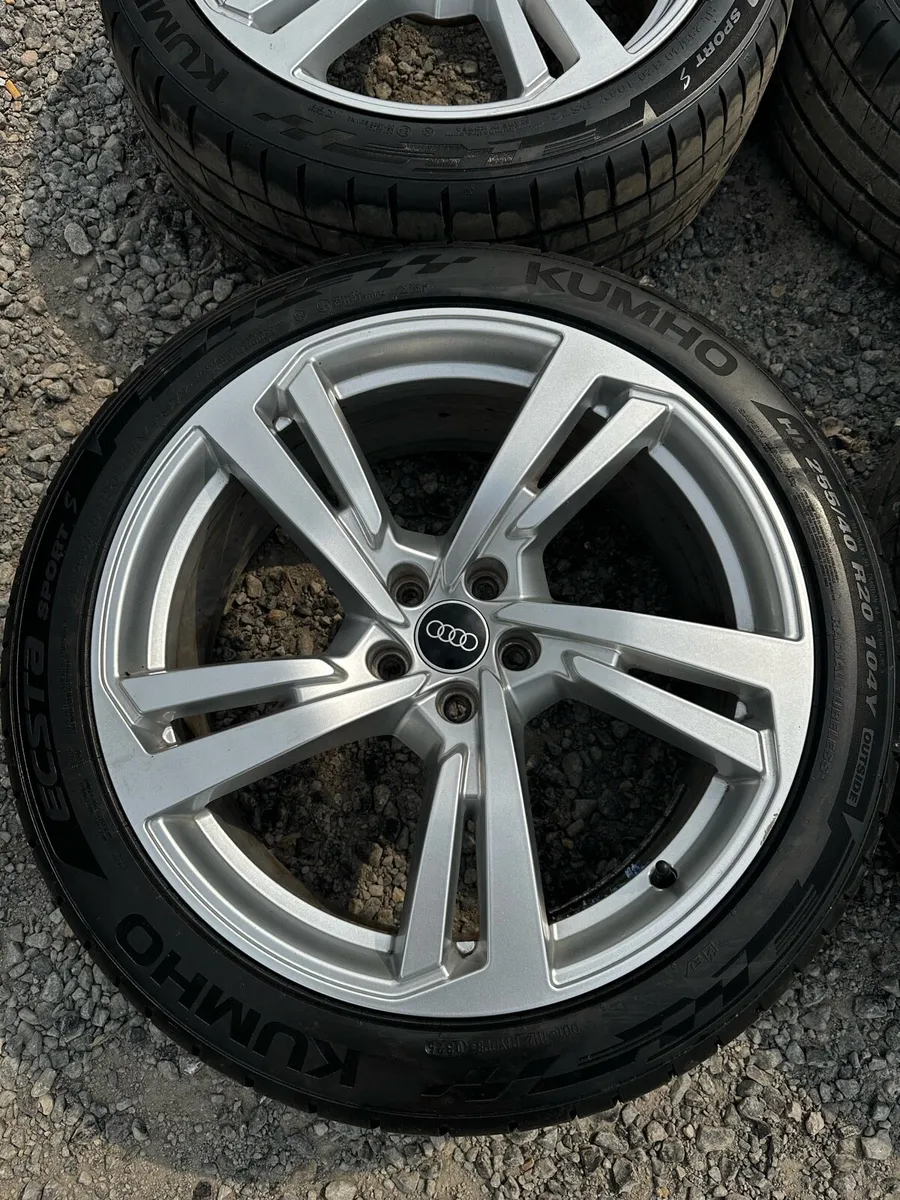 Genuine 20” Audi Alloys Brand New Tyres - Image 4