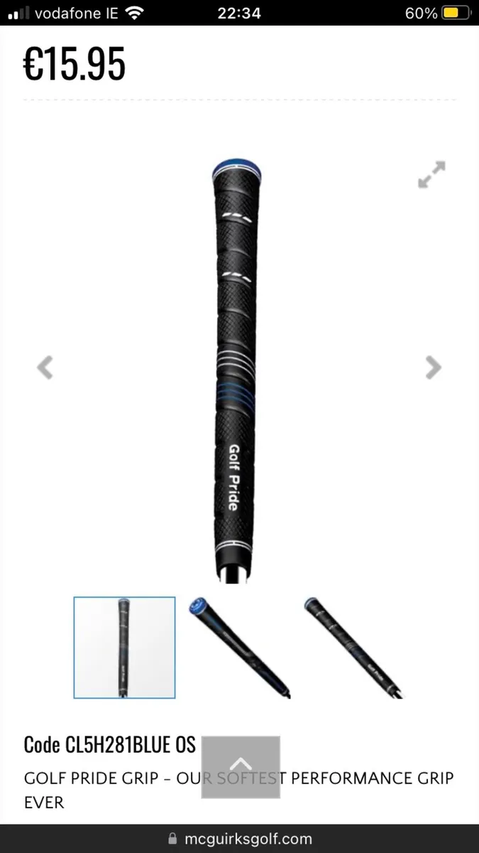 MIDSIZE Golf Pride CP2 Wrap Grips (10) - Image 3