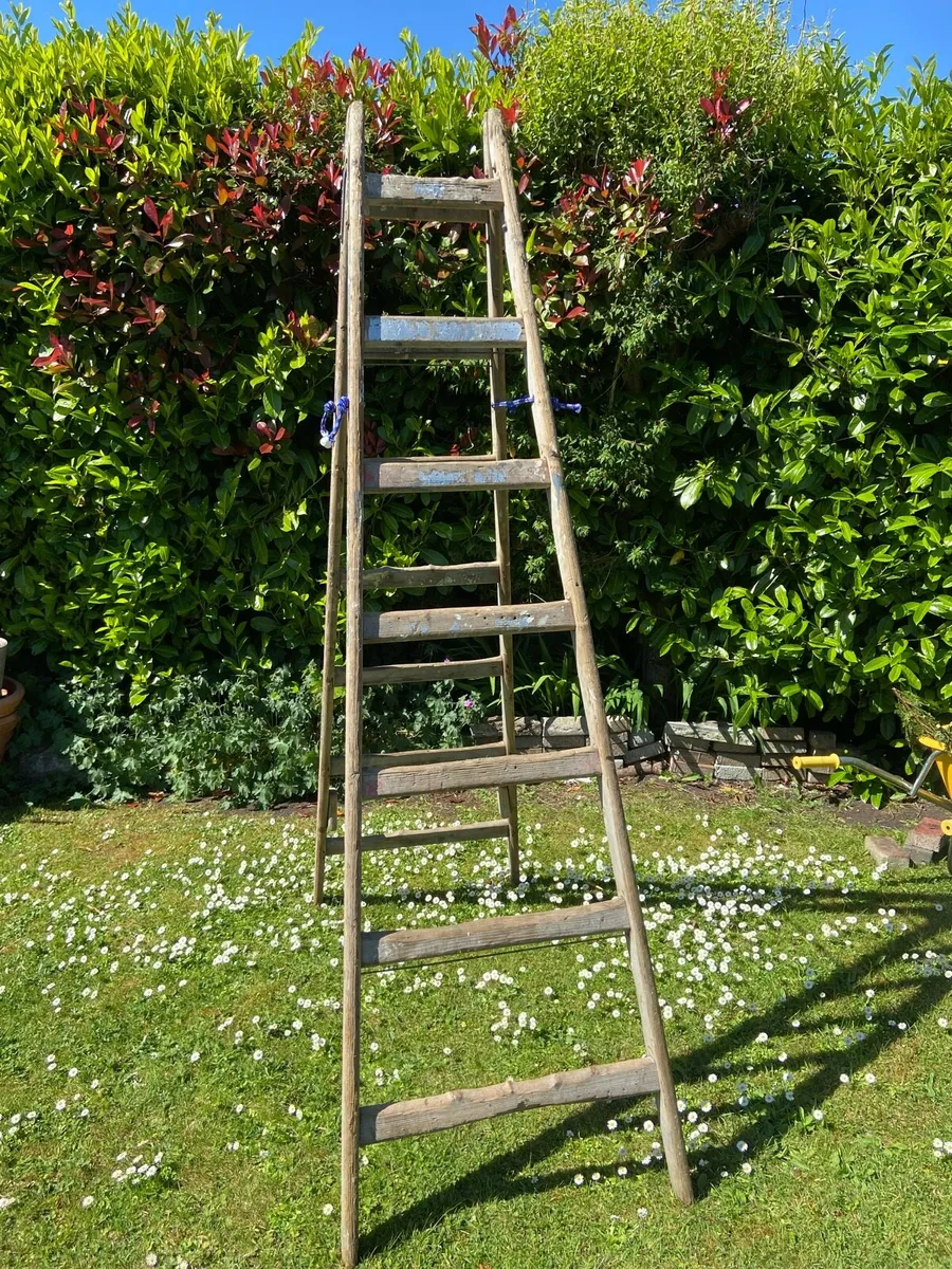 Vintage. Wooden. Step. Ladder - Image 1
