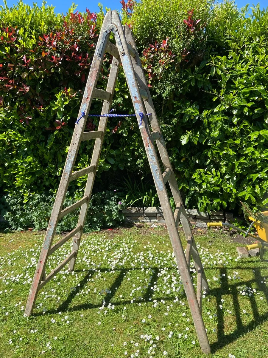 Vintage. Wooden. Step. Ladder - Image 2