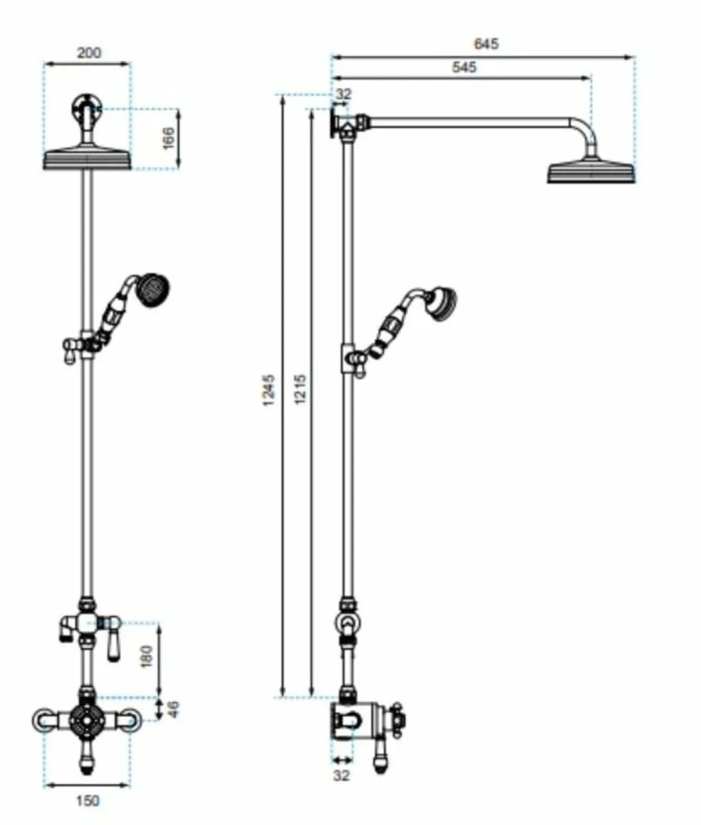 SONAS Shower Kit (Vale and Fixed Riser) - Image 1