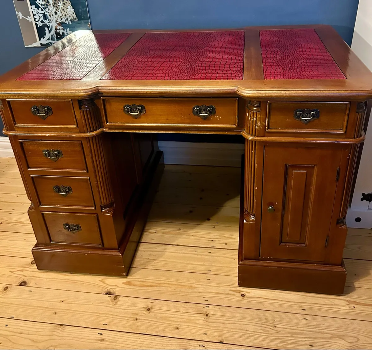 Mahogany Partner Desk - Image 1