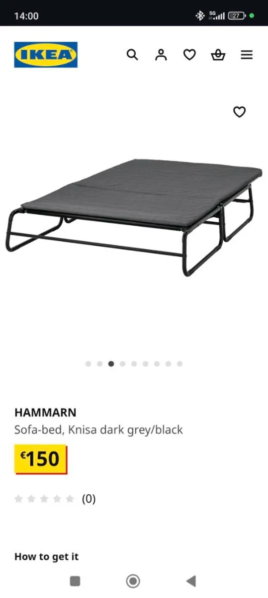 IKEA sofa bed - Image 2