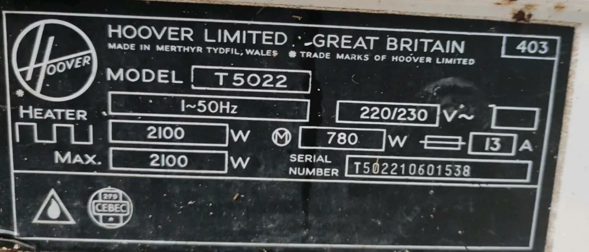 1970's Hoovermatic twin drum washing machine - Image 4