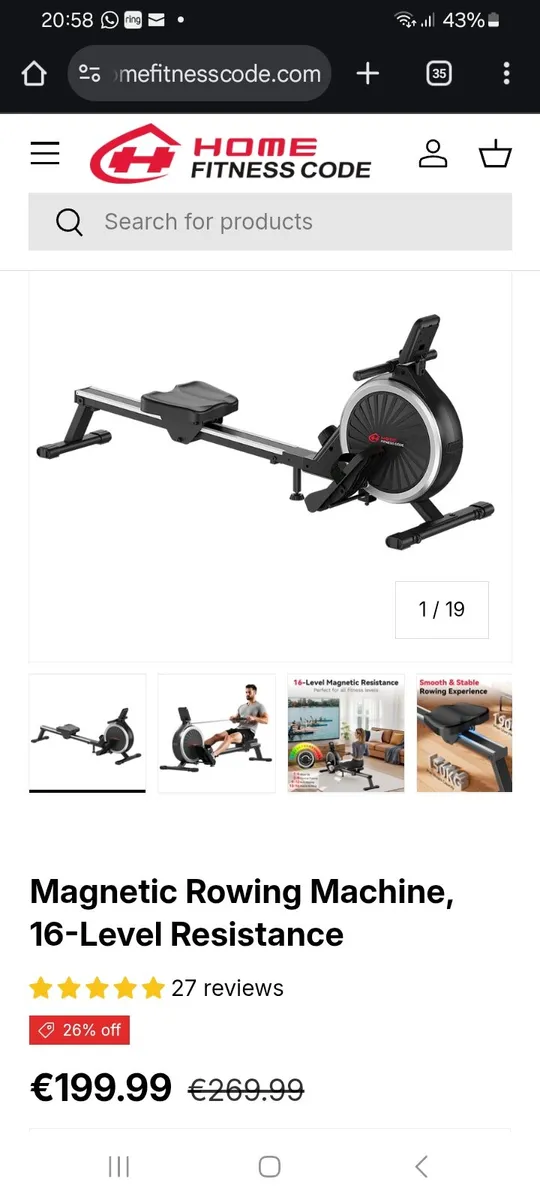 Rowing machine brand new - Image 2