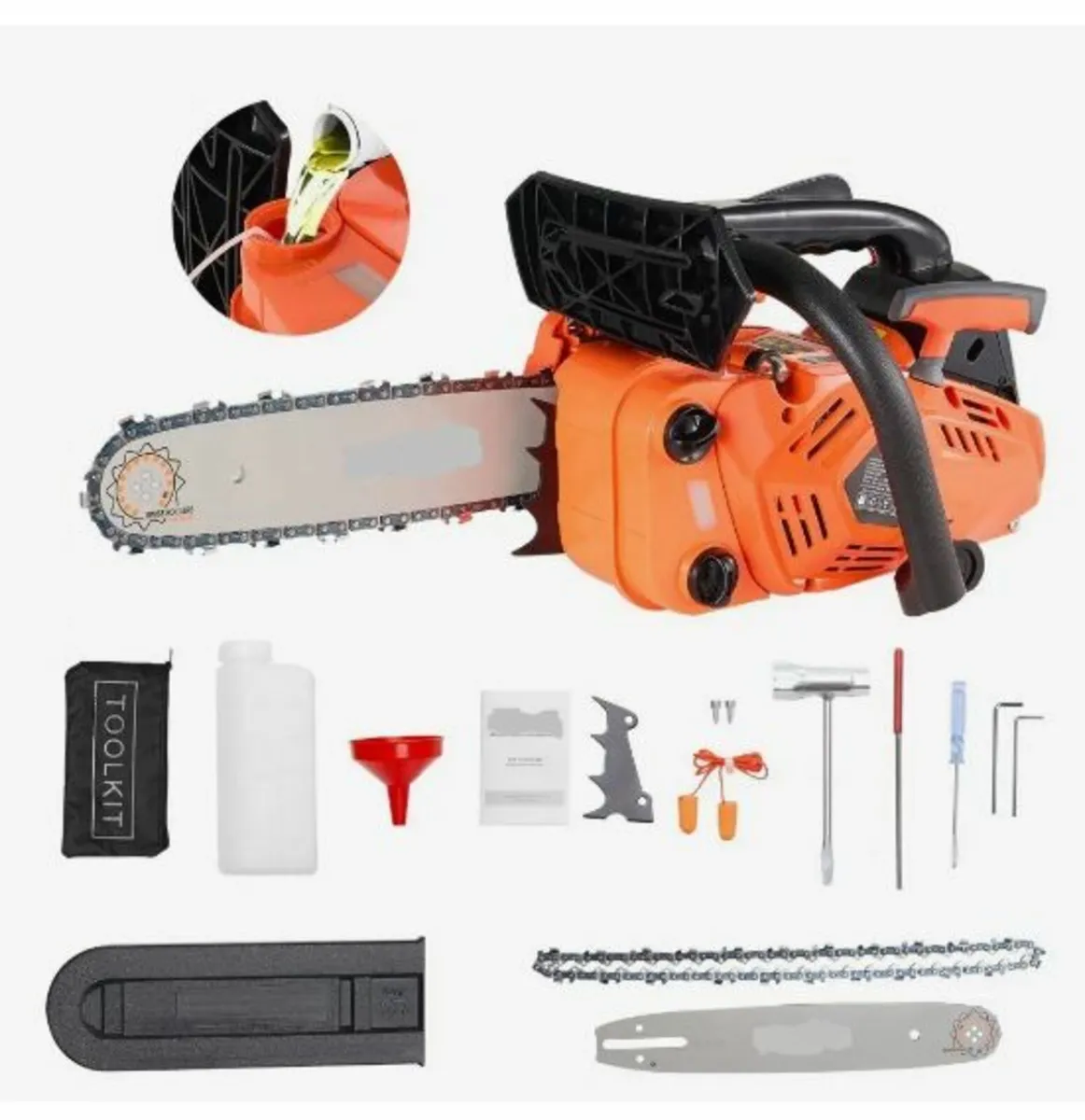 25cc Gas Chainsaw 1.02 HP Gas Powered 12 inch - Image 1