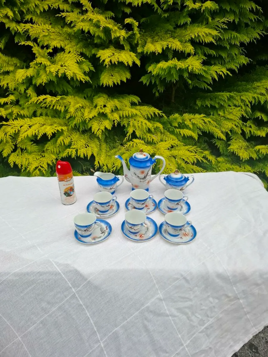 Blue espresso china set postage possible