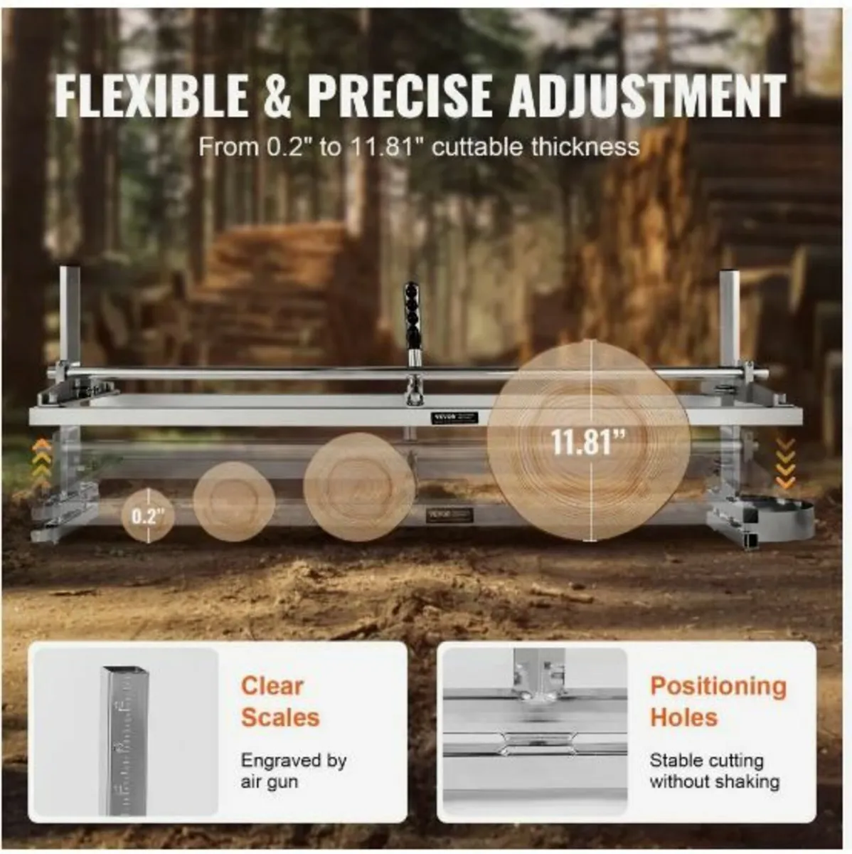 Chainsaw Mill, Portable Sawmill 36 cm-122 cm - Image 4