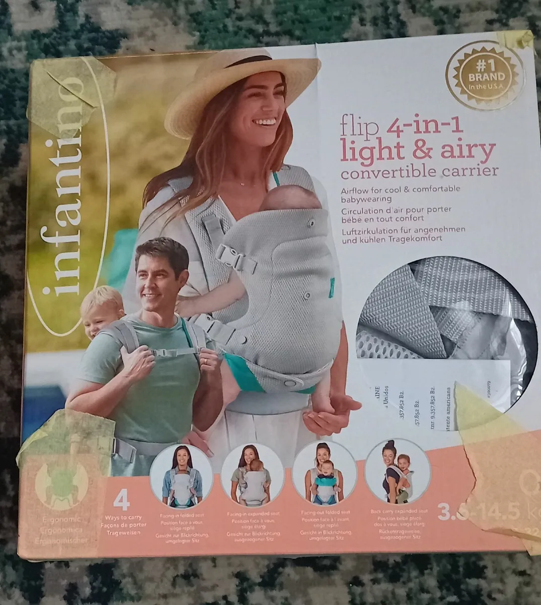 Infantini Flip 4 in 1 baby carrier - Image 1