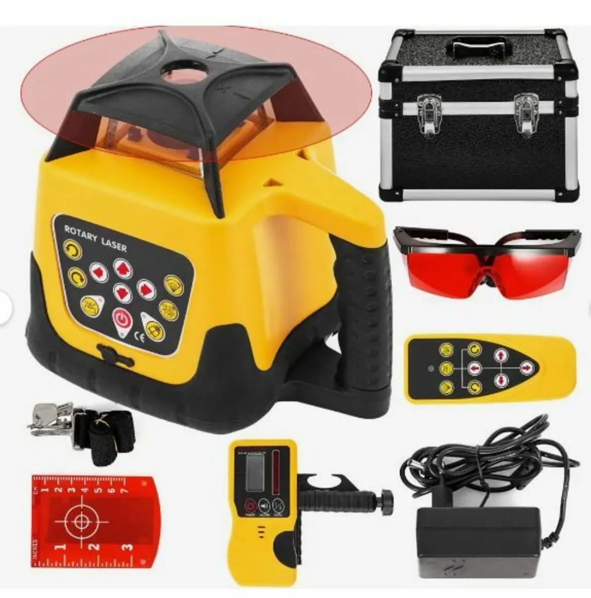 Rotary Laser Level Kit Red Beam Digital - Image 4