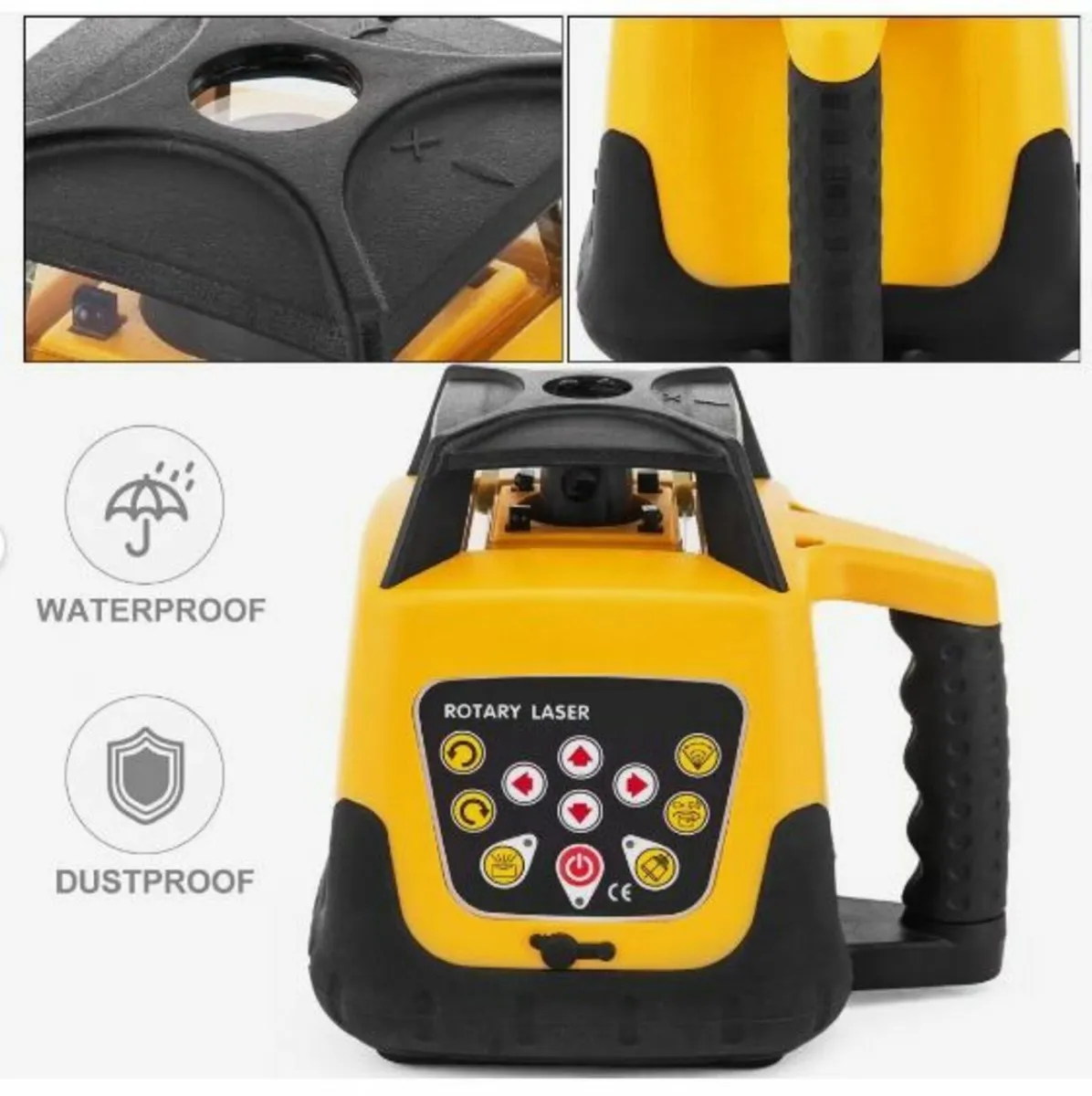 Rotary Laser Level Kit Red Beam Digital - Image 3