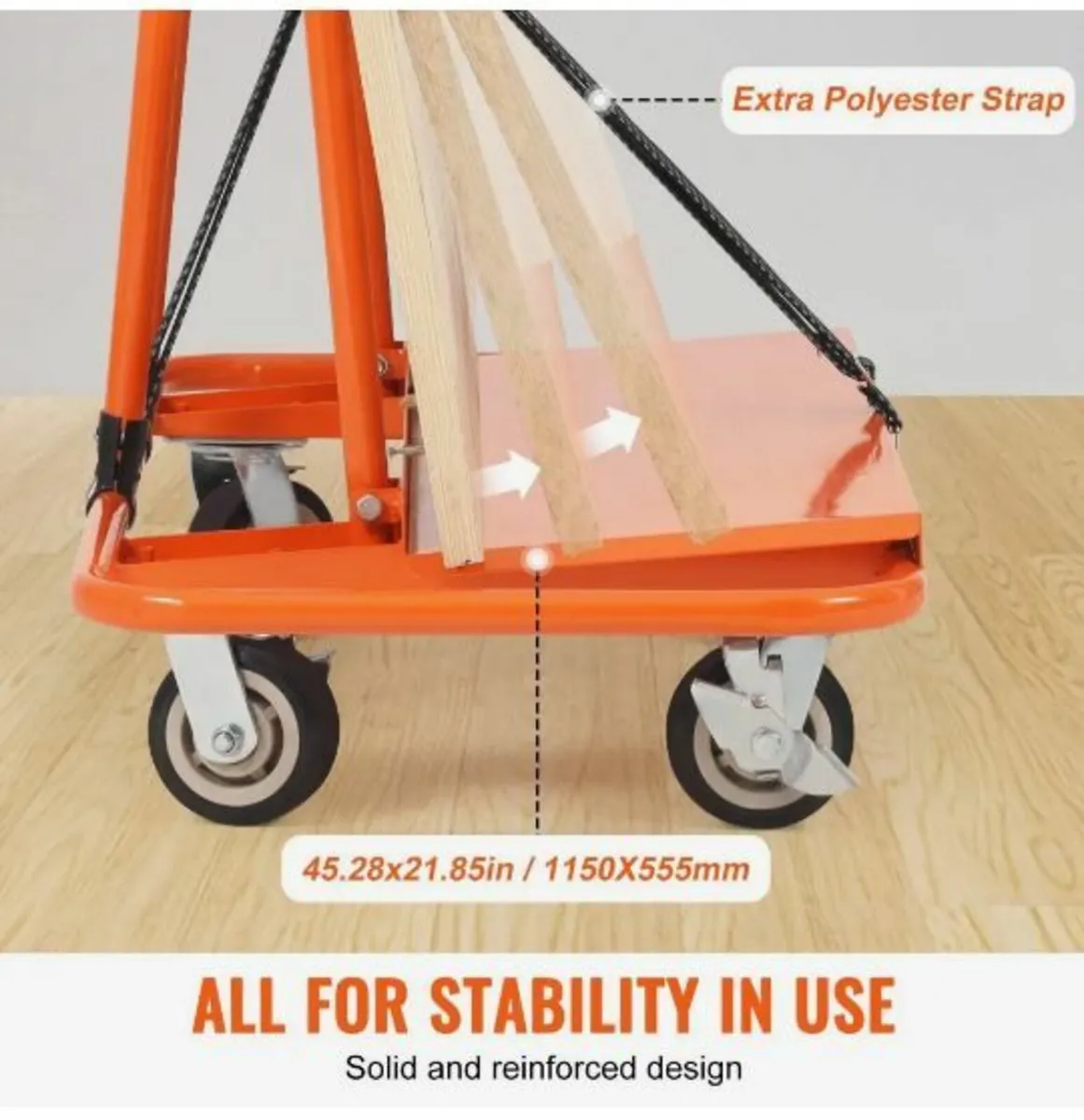 Drywall Cart, 1,361 kg Panel Dolly Cart - Image 3