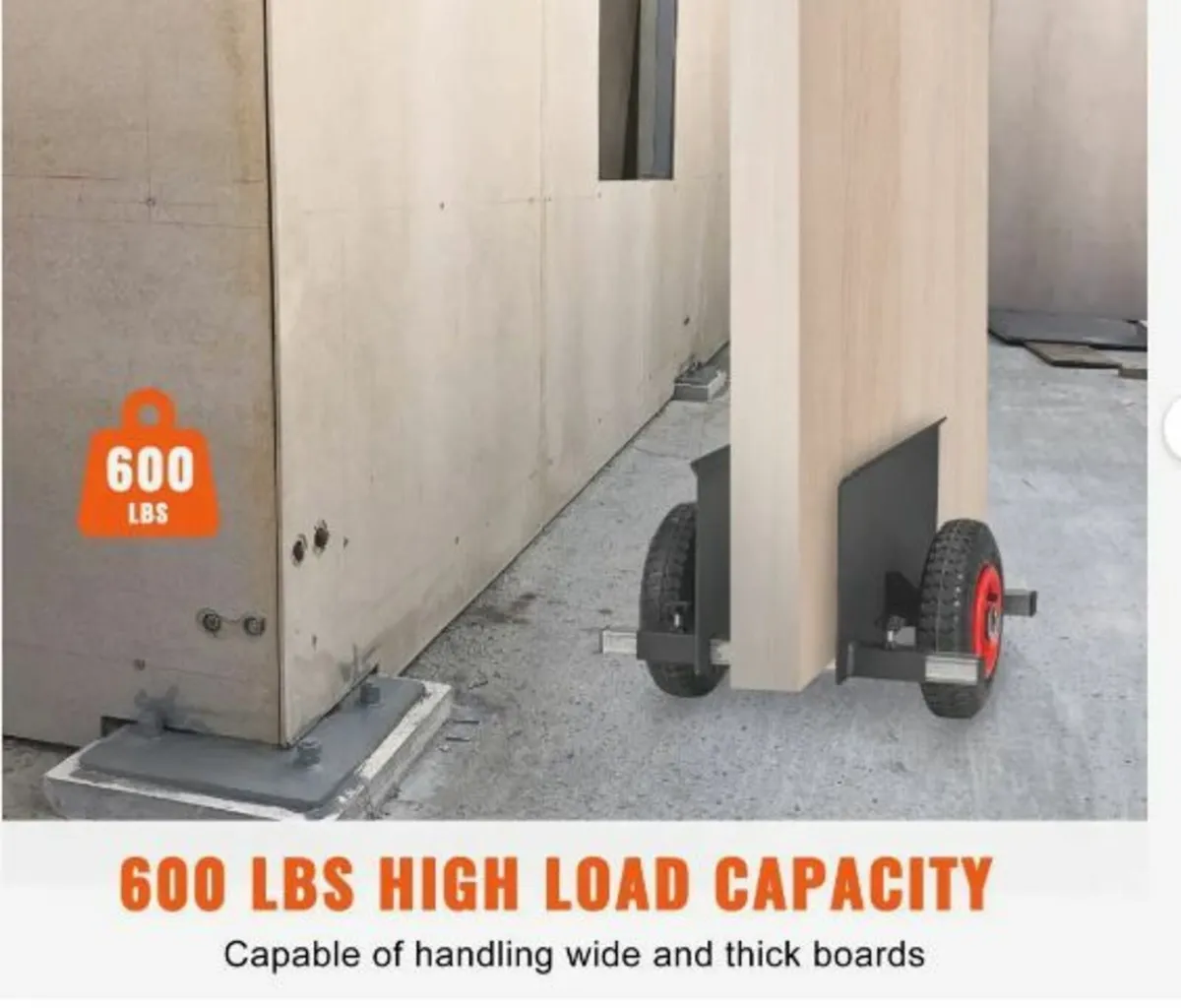 Panel Dolly 272 kg Drywall Door Cart - Image 2
