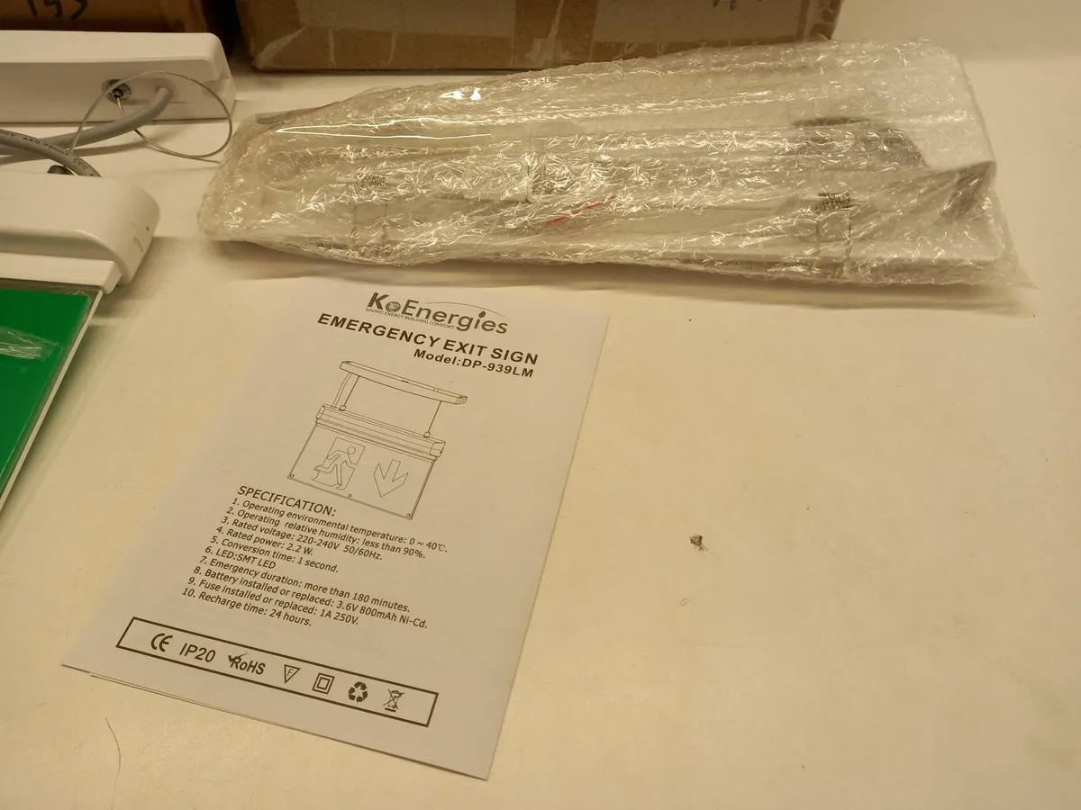Online Auction Of Emergency Exit Sign & More! - Image 1