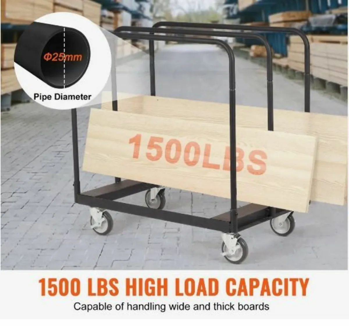 Drywall Cart, 680 kg Panel Dolly Cart - Image 2