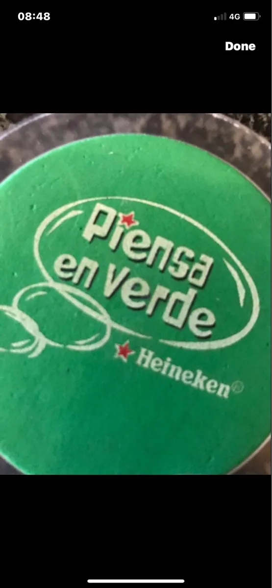 Think Green Heineken Coasters (6) - Image 2