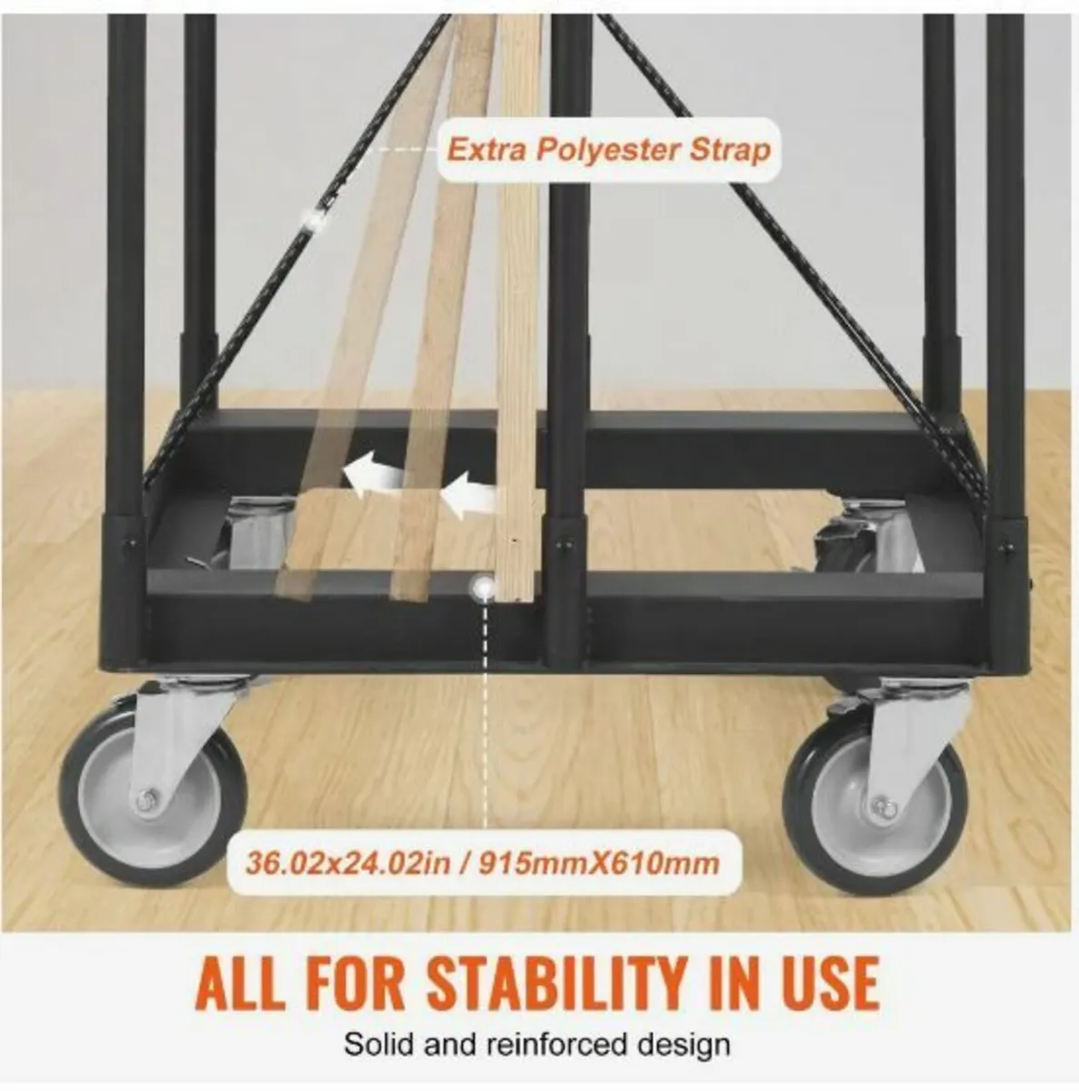 Drywall Cart, 680 kg Panel Dolly Cart - Image 3