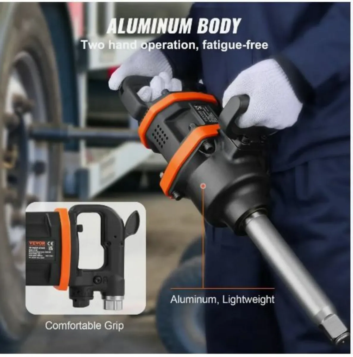 1 Inch Air Impact Wrench Impact Gun Up - Image 4