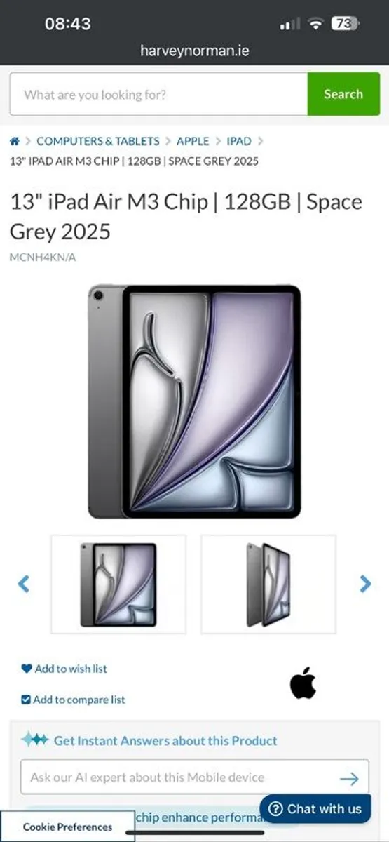 iPad Air M3 - 2025 Model - 13 inch version