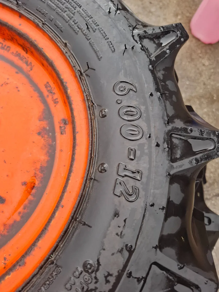 Set of tyres for a Kubota B Series Tractor - Image 3