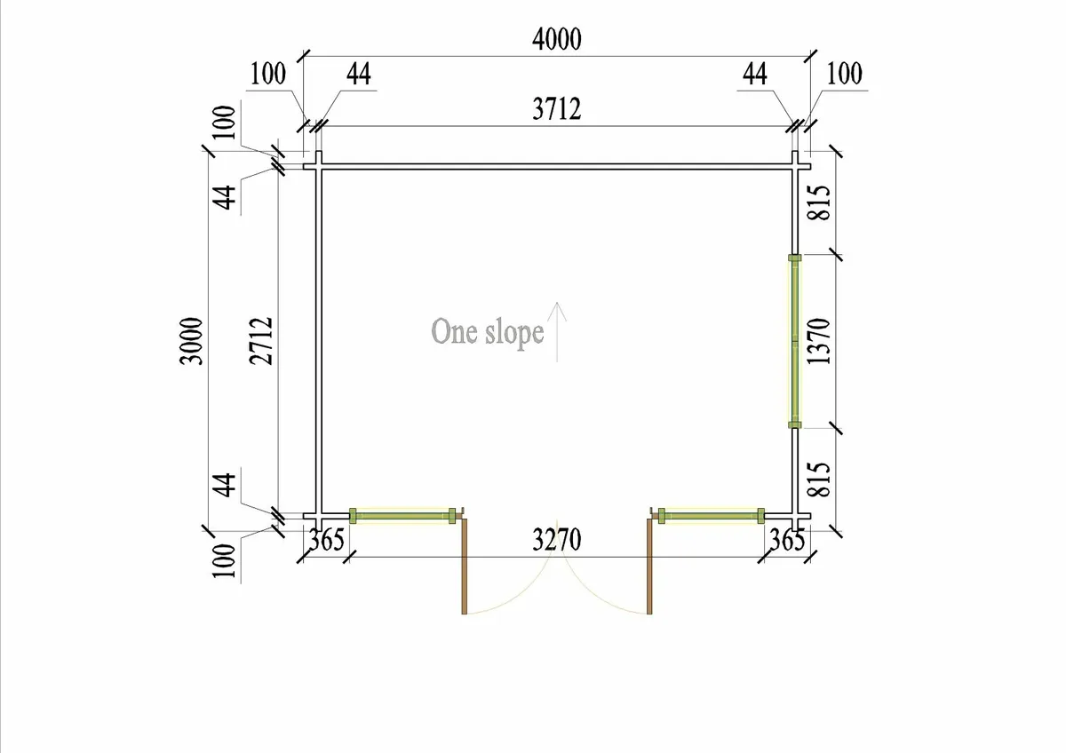 Ecohome Log Cabins Cork 4m x 3m SALE - Image 3
