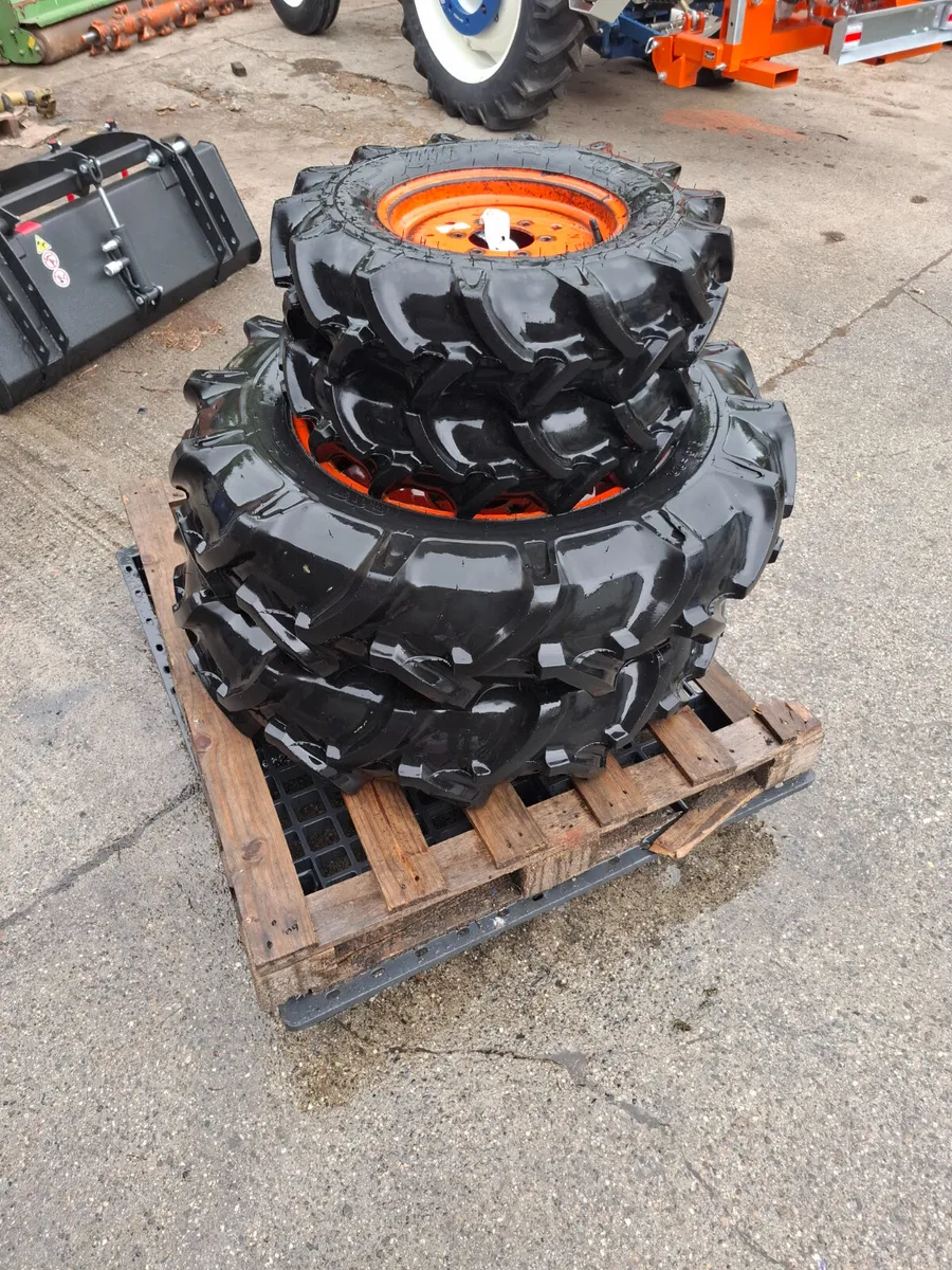 Set of tyres for a Kubota B Series Tractor - Image 2