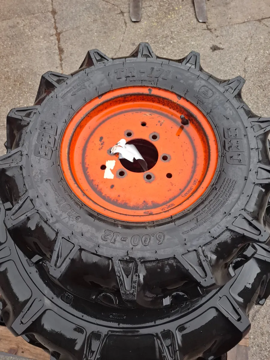Set of tyres for a Kubota B Series Tractor - Image 2