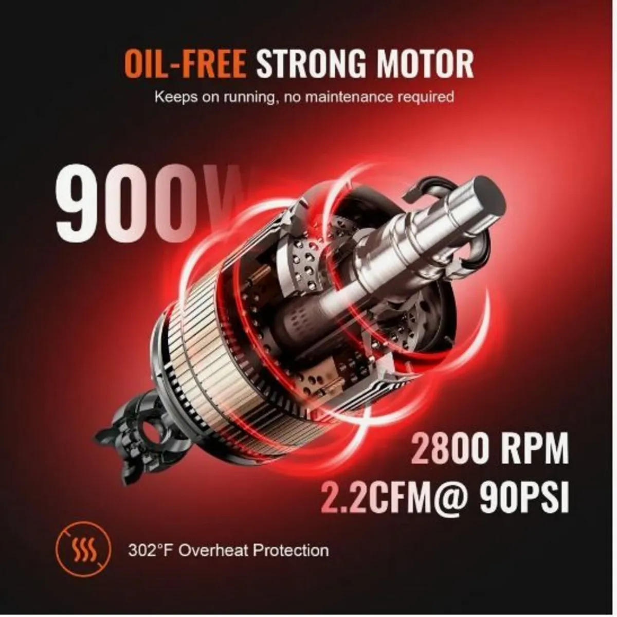 Air Compressor 18.2 L 900W - Image 3