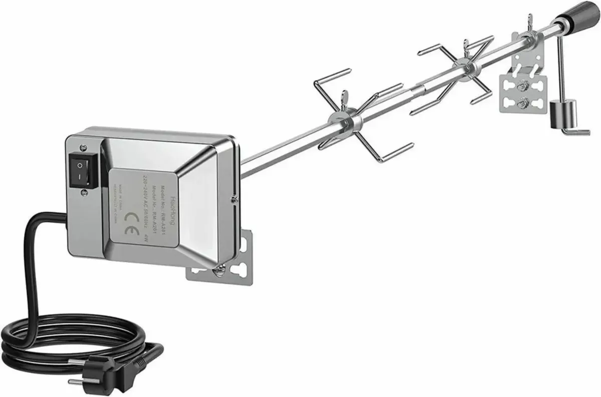 Barbecue Skewer Set with EU Electric Motor Holder - Image 2