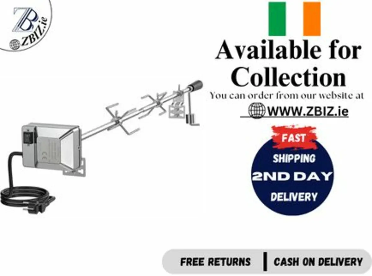 Barbecue Skewer Set with EU Electric Motor Holder - Image 1