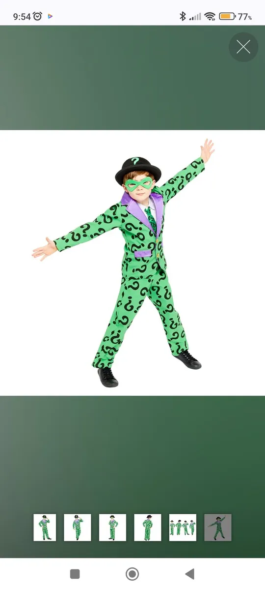 Halloween costume kids - The Riddler! - Image 1