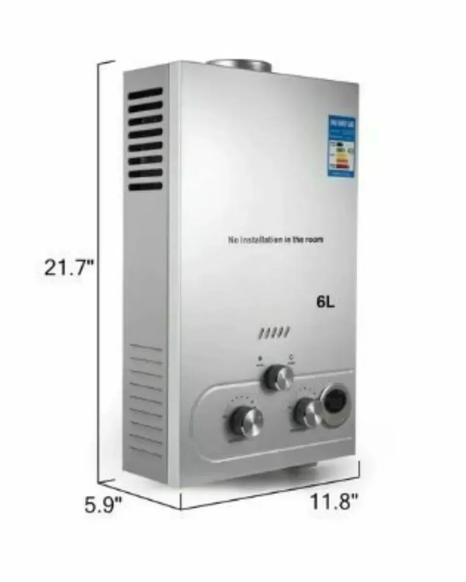 6L Propane Gas Tankless Water Heater Boiler - Image 4