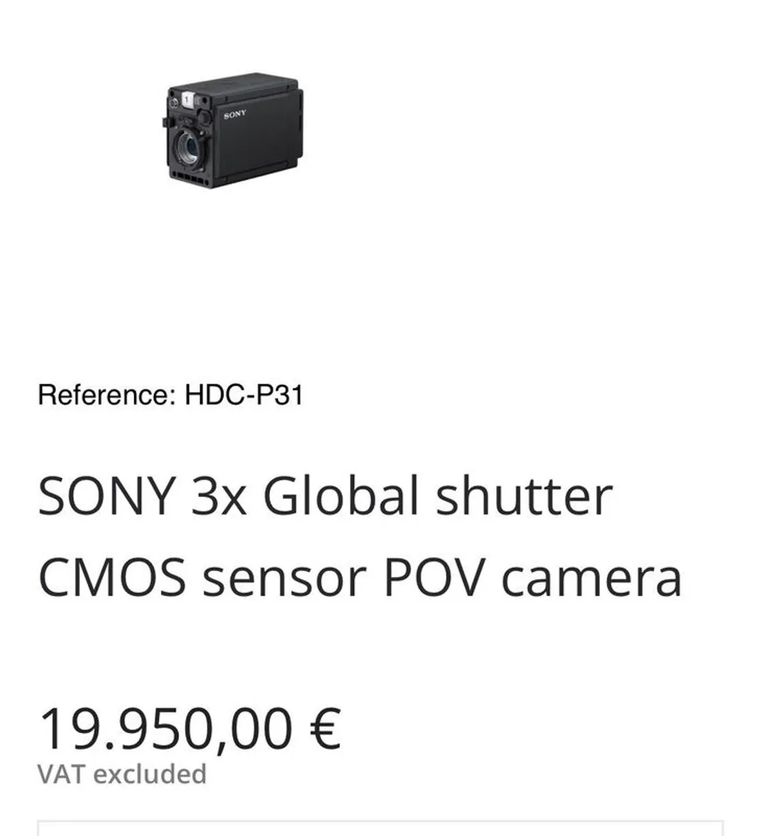 SONY HDC-P31 Video camera. Multi purpose camera - Image 4
