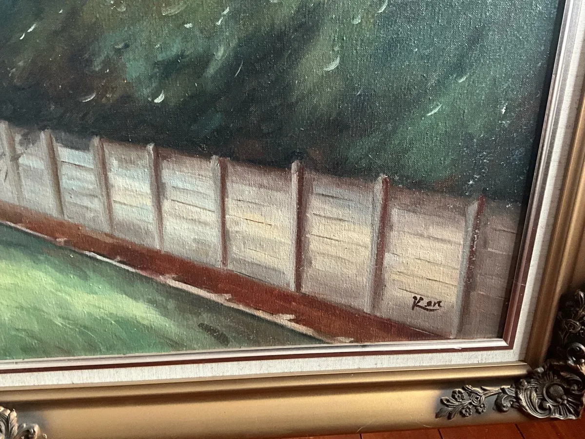 Extra Large Racing Painting - Signed - Image 4