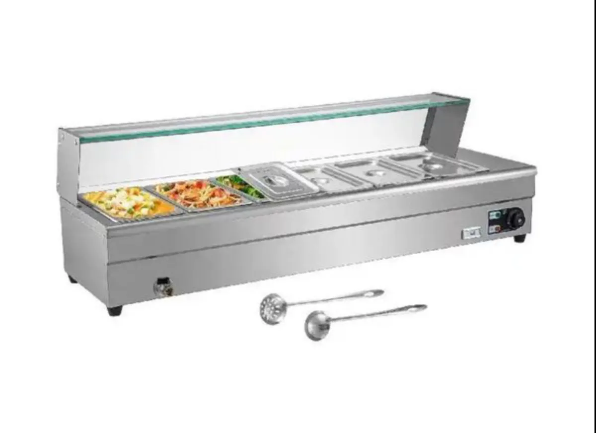 Buffet Food Warmer Stainless Steel 6 Pans - Image 2