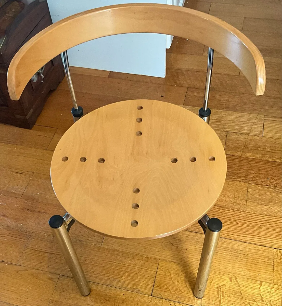 French Designer Wooden Chair - Image 2