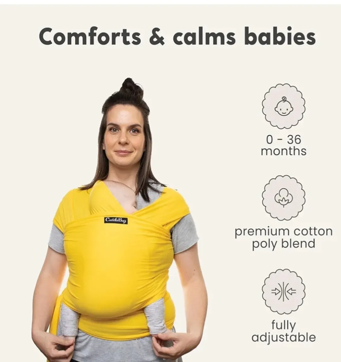 Cuddlebug - wrap around baby carrier - Image 3