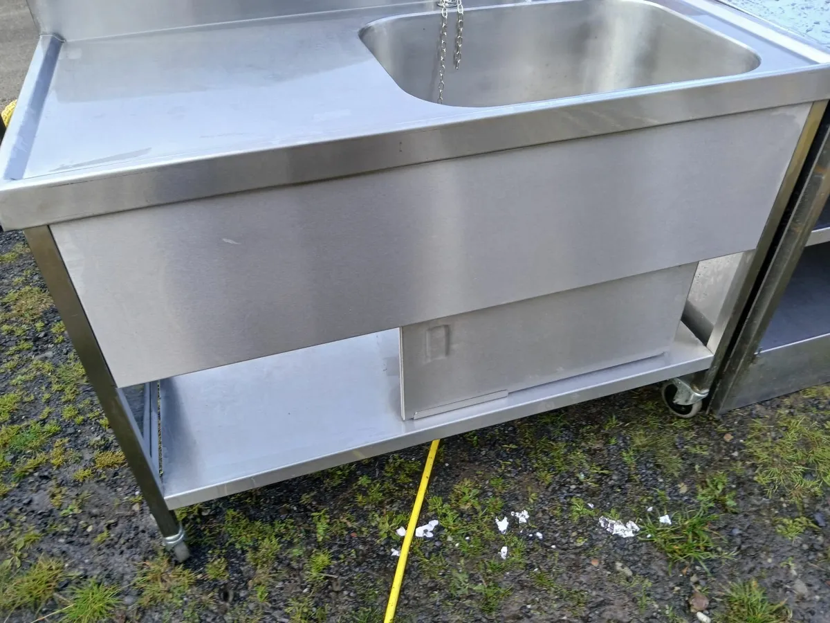 Stainless steel cabbinet sink unit complete - Image 4